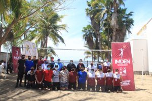Inaugura alcalde Eleazar Zazueta Primer Torneo de Voleibol de Playa IMDEN Altata 2021.