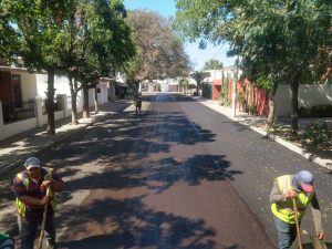 La rehabilitación de calles avanza en el municipio, se brinda atención a sector Las Quintas. 