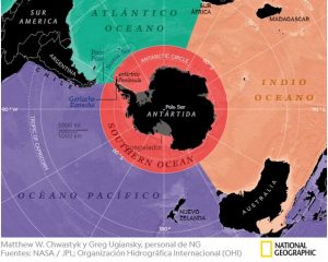 Reconoce National Geographic al Océano Austral como quinto océano