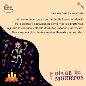 Calaverita, las reuniones en zoom