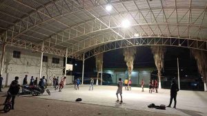 entrenamiento de futbol en Villa Juárez