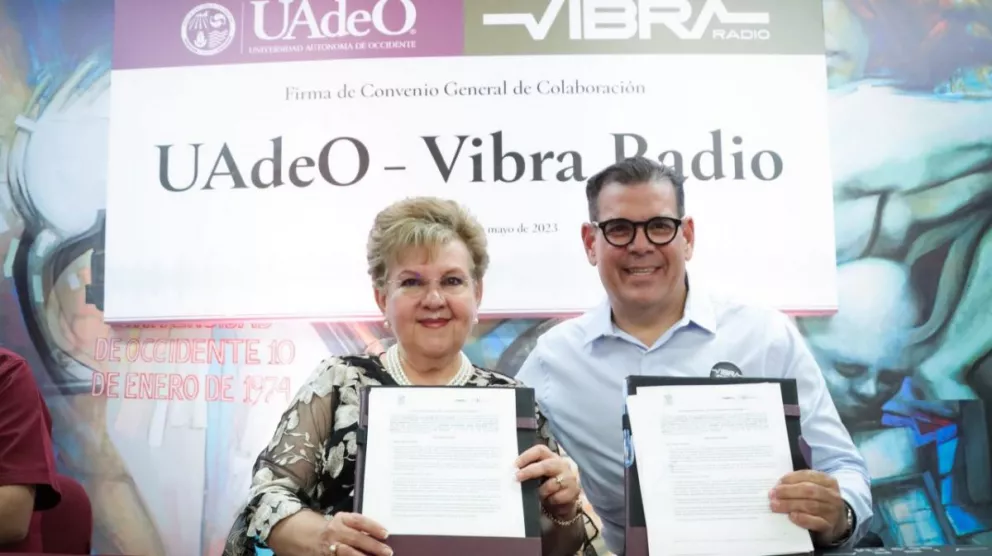 UAdeO y Vibra Radio en firma de convenio de colabroación