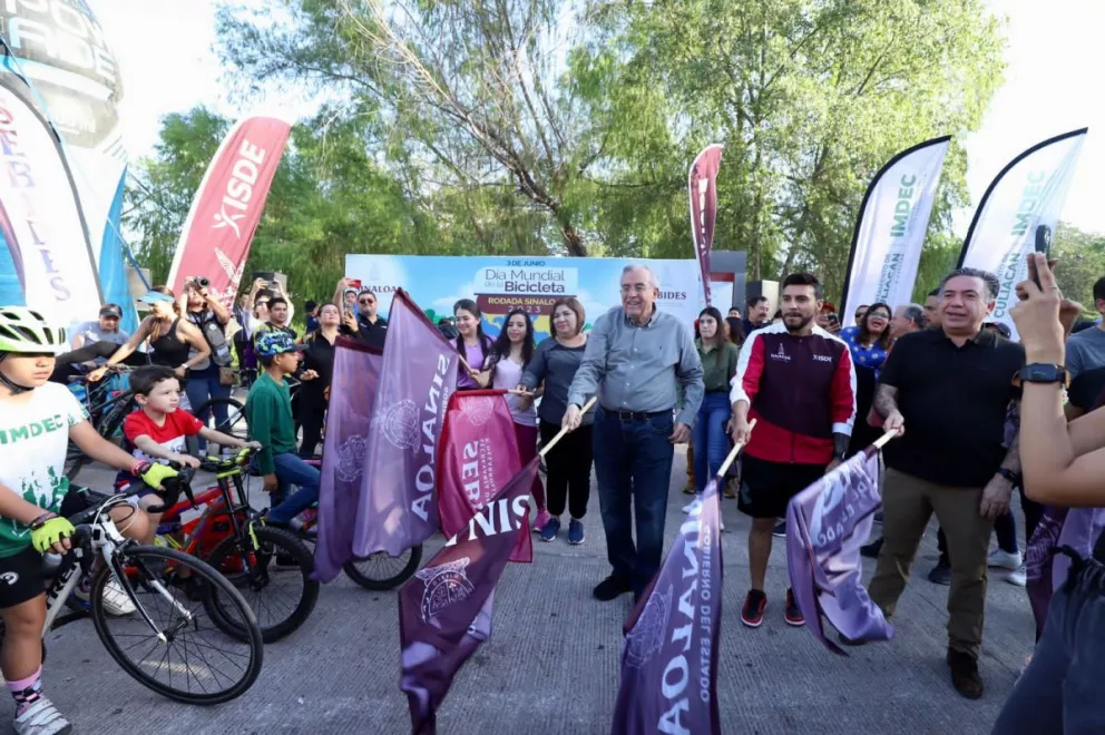 Gran entusiasmo en el Día Mundial de la bicicleta en Culiacán, Sinaloa